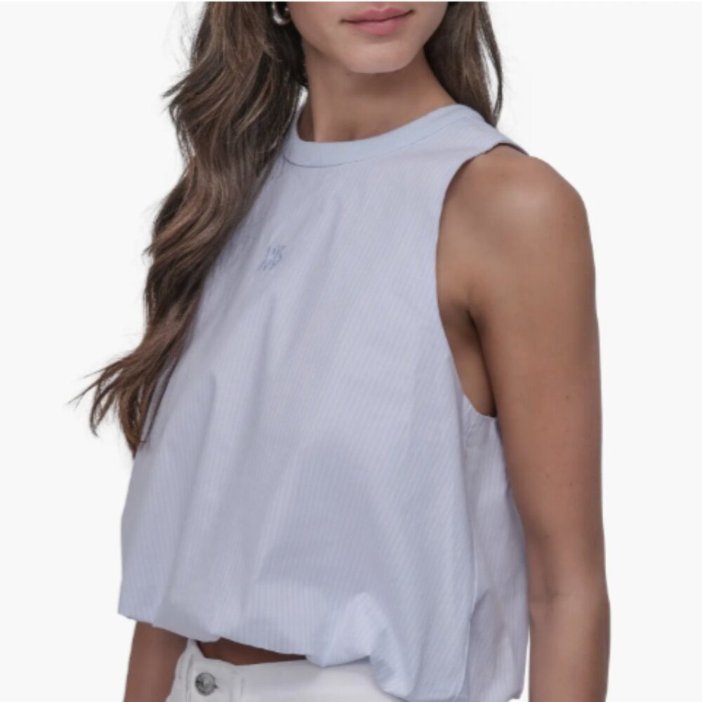 Brand New Poplin Sleeveless Top by DKNY Jeans